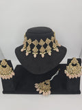 elegant peach choker set