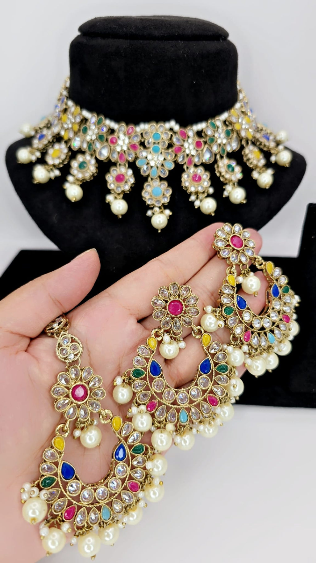 polki mehndi set
