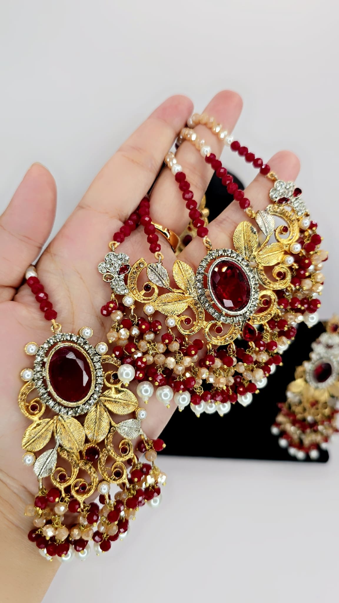 Red turkish bridal set