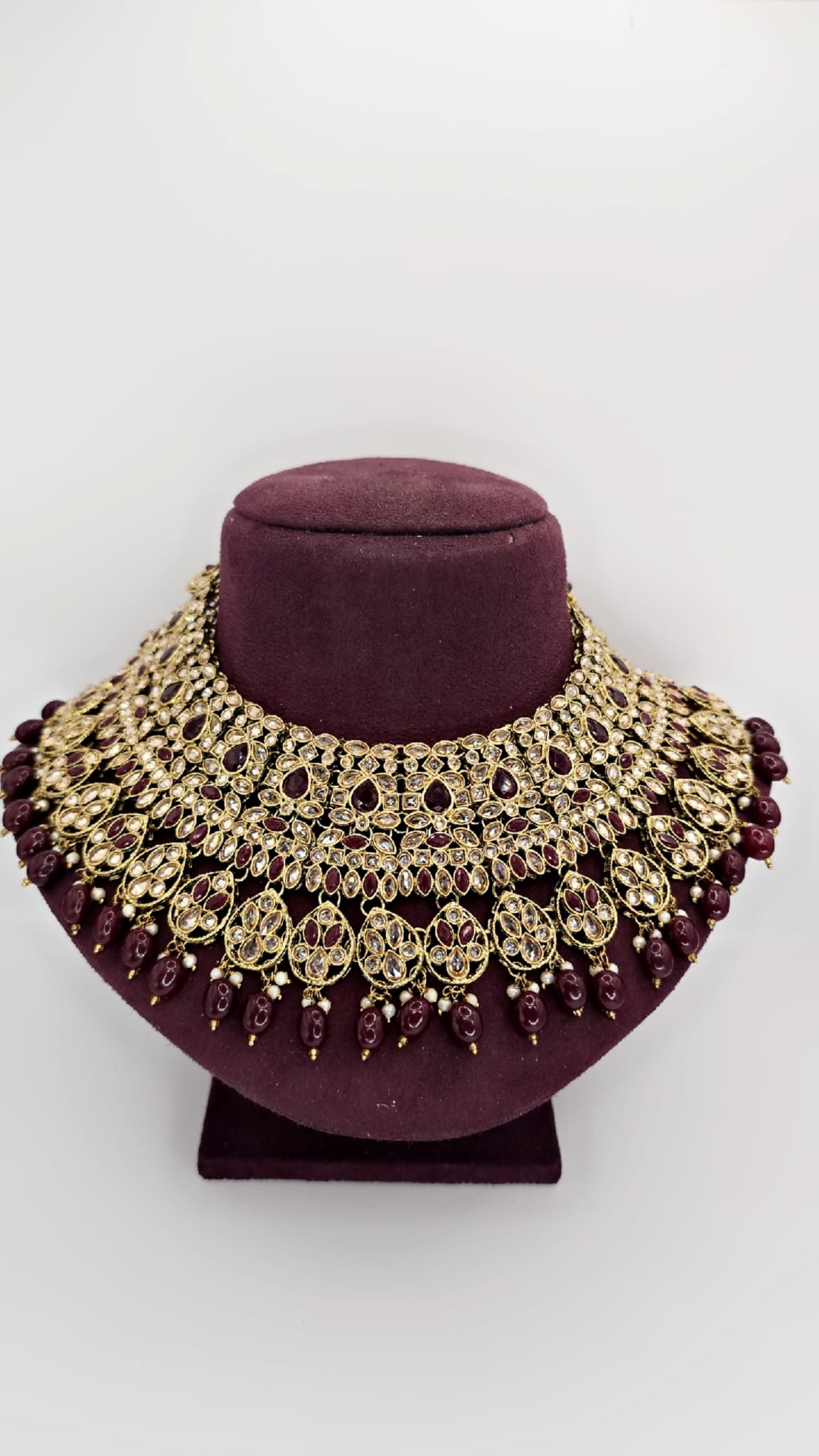 plum bridal set