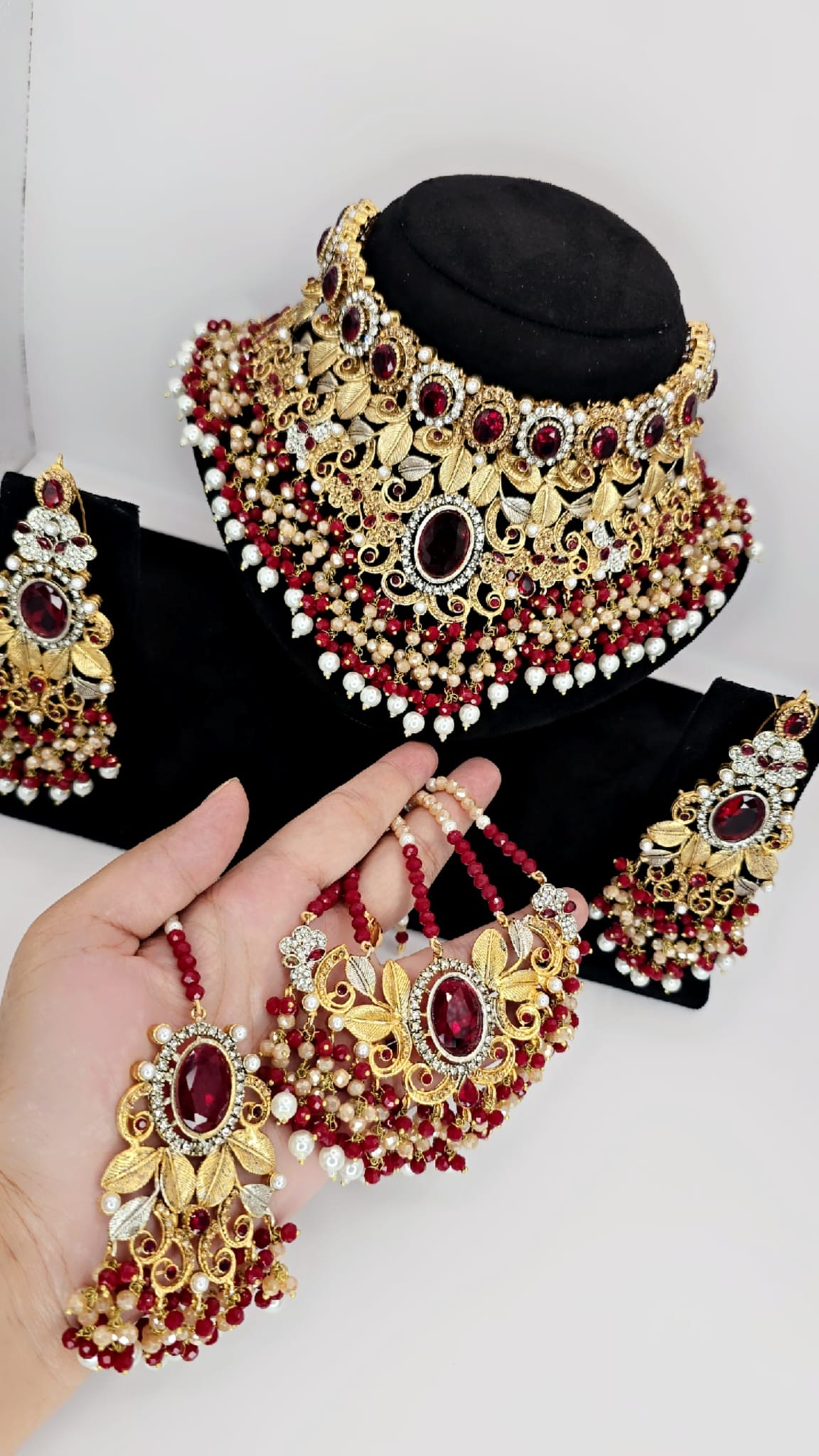 Red turkish bridal set