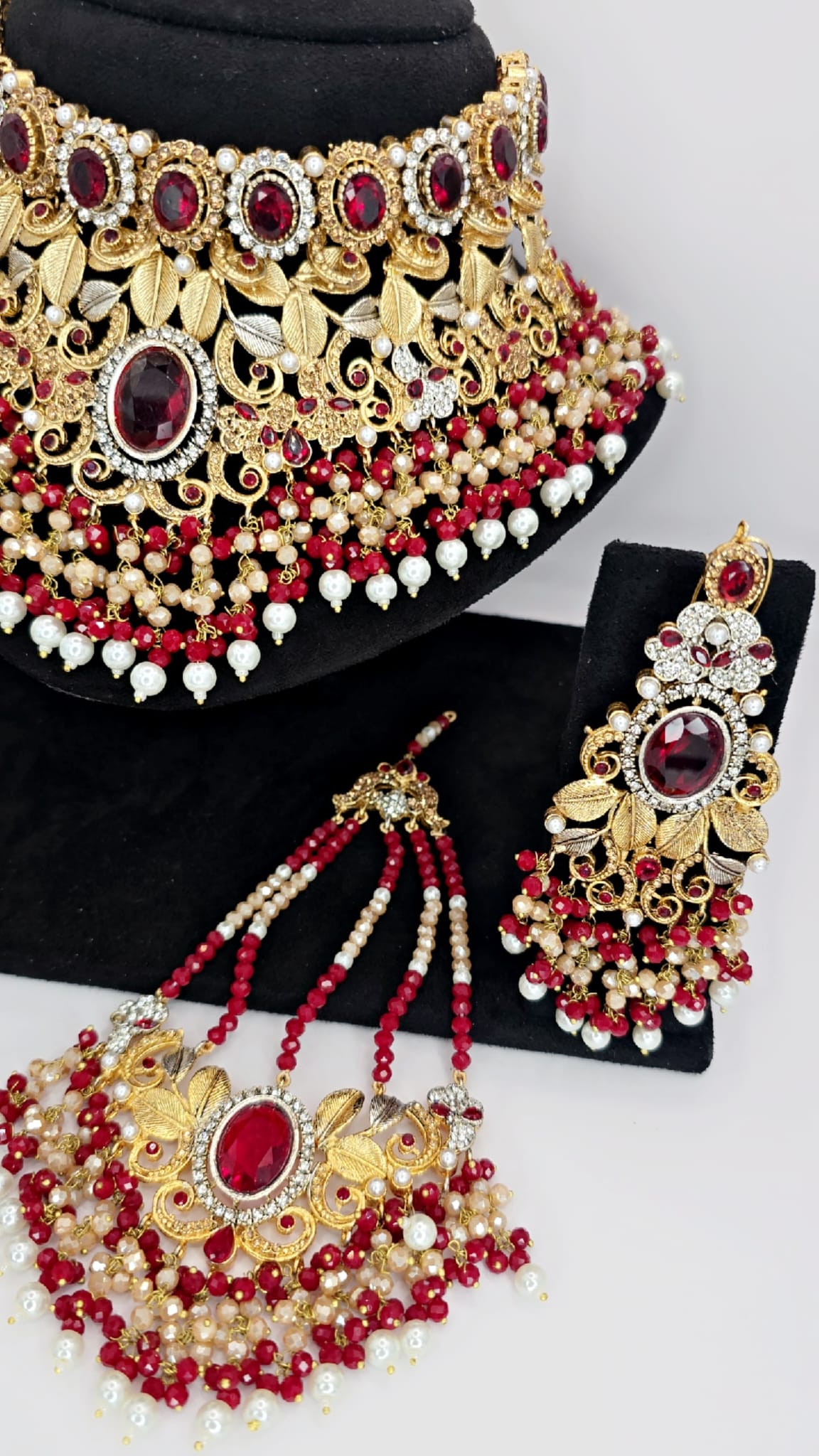 Red turkish bridal set