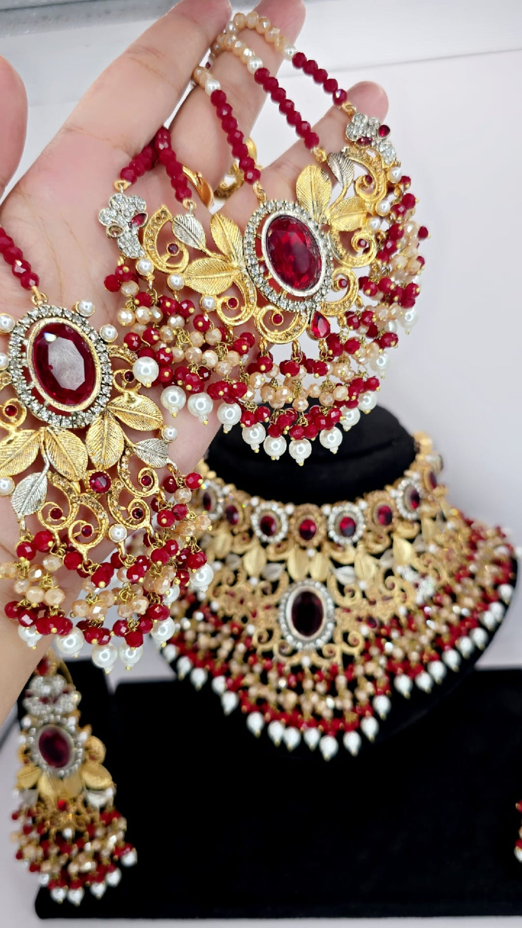 Red turkish bridal set