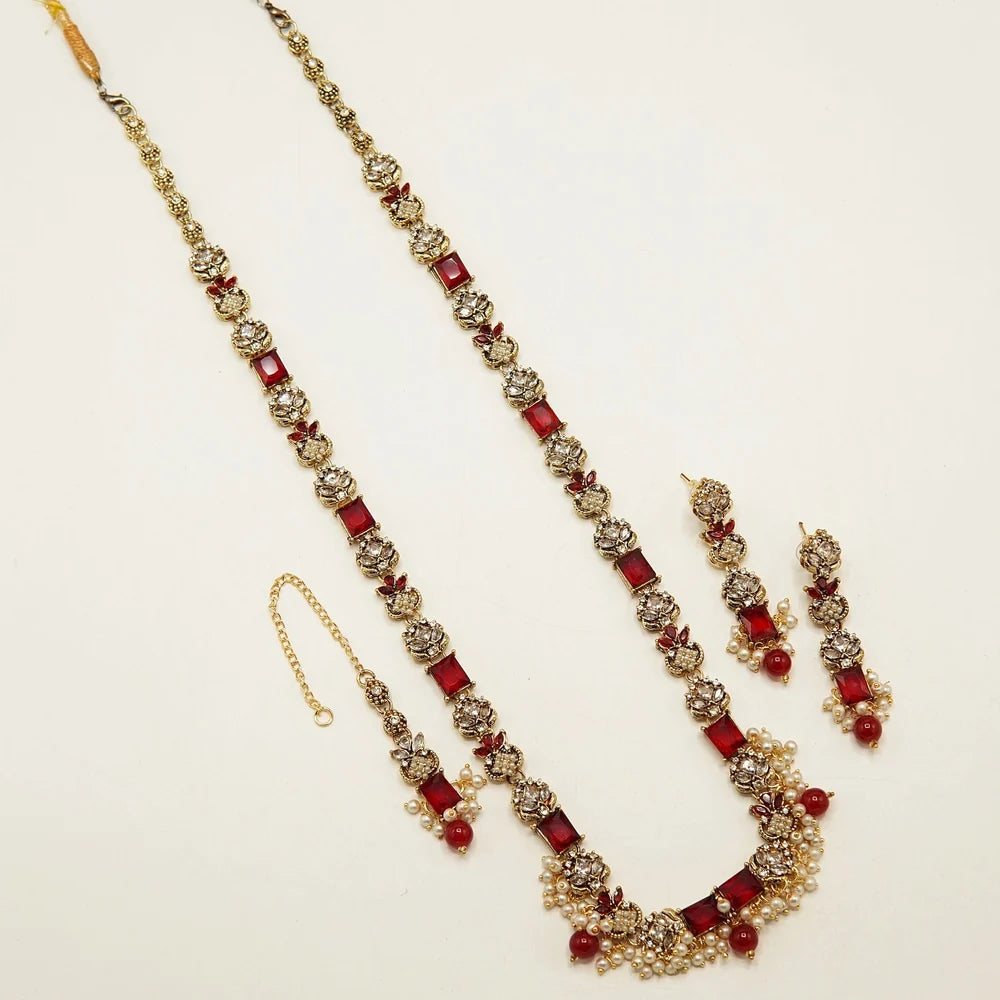 classy elegant long mala set