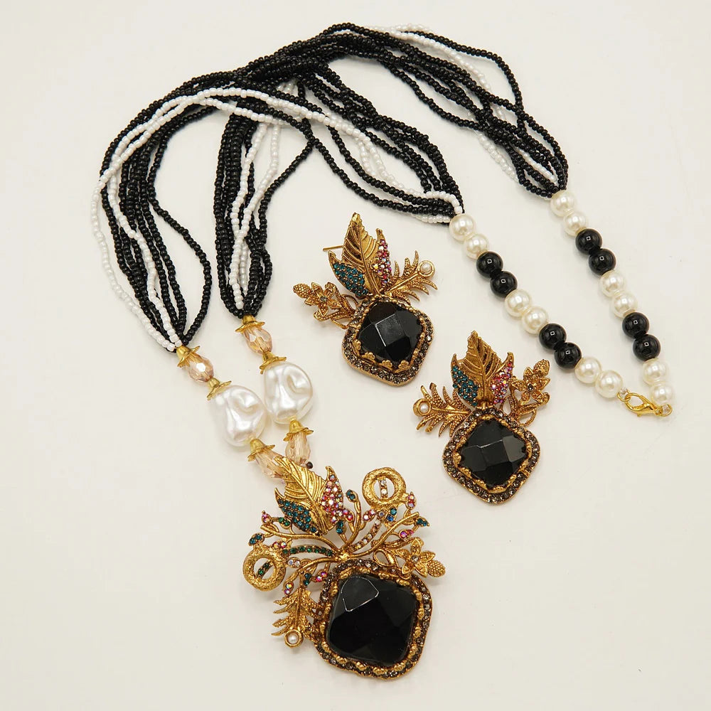 statement big stone turkish mala set
