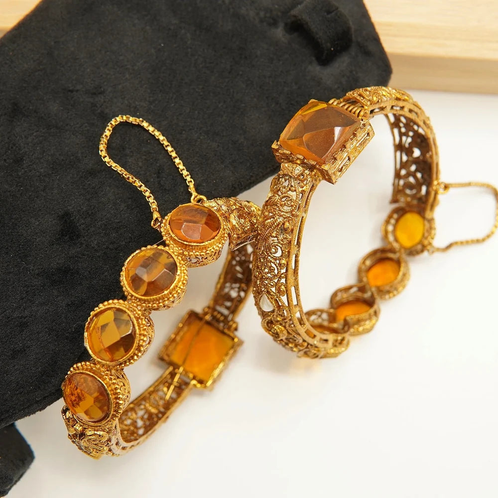 turkish ANTIQUE BANGLE 2.6 (OPENABLE fits 2.8)