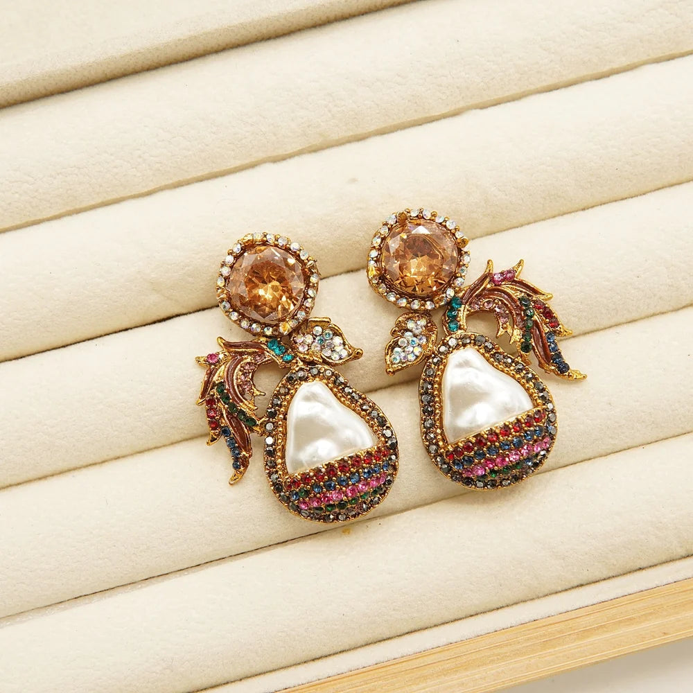 antique MOP studs