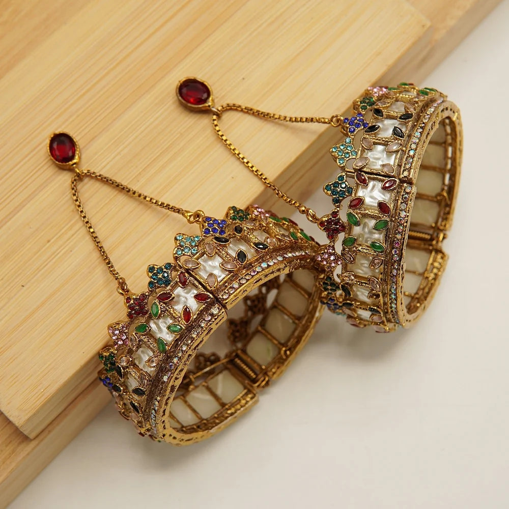 turkish crown inspired MOP bangles