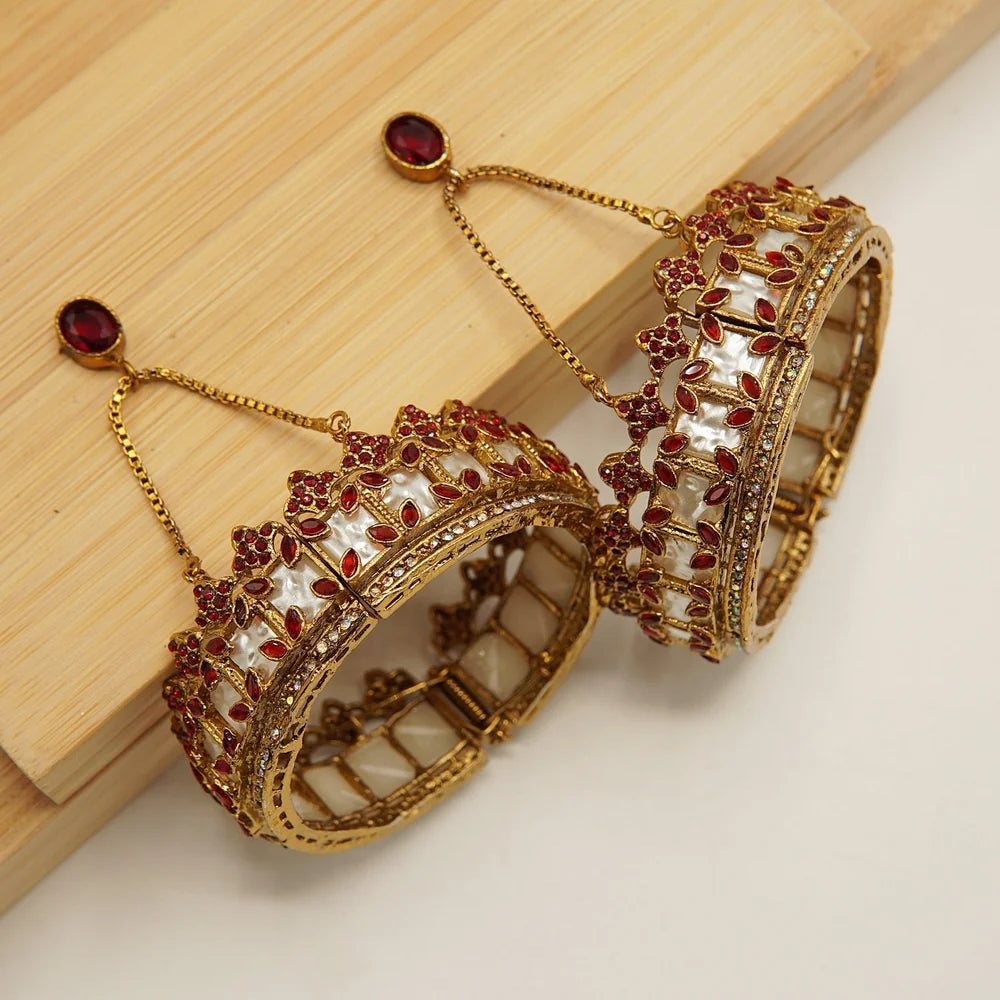 turkish crown inspired MOP bangles