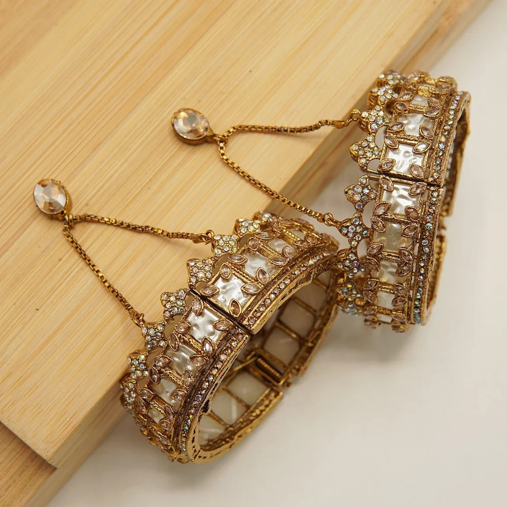 turkish crown inspired MOP bangles