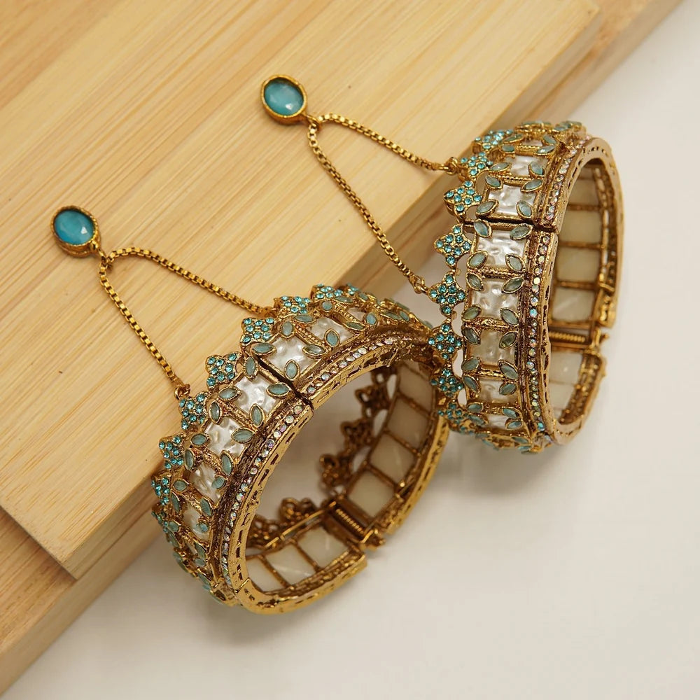 turkish crown inspired MOP bangles