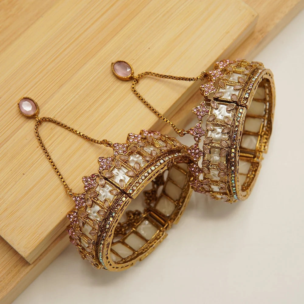 turkish crown inspired MOP bangles