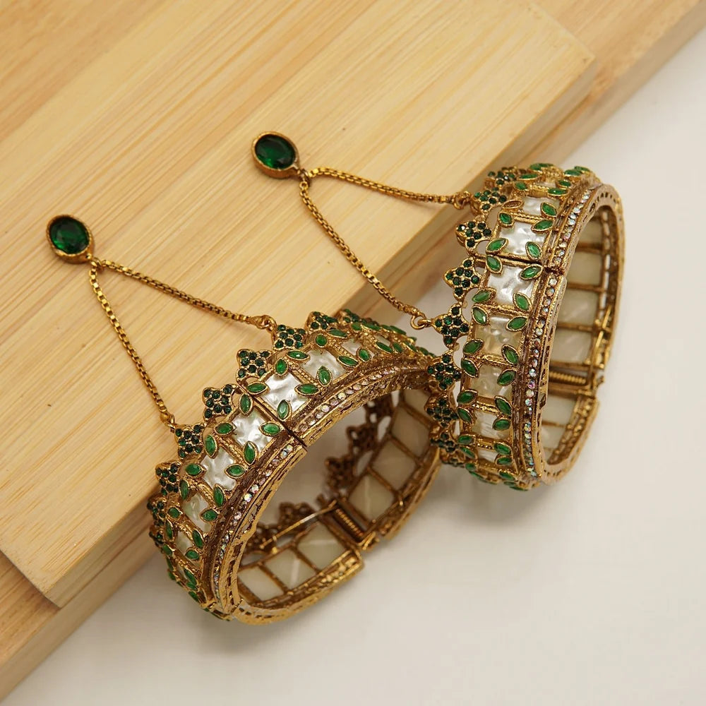 turkish crown inspired MOP bangles