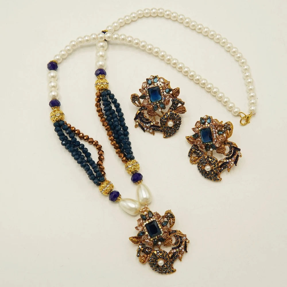 MOP turkish locket set with studs