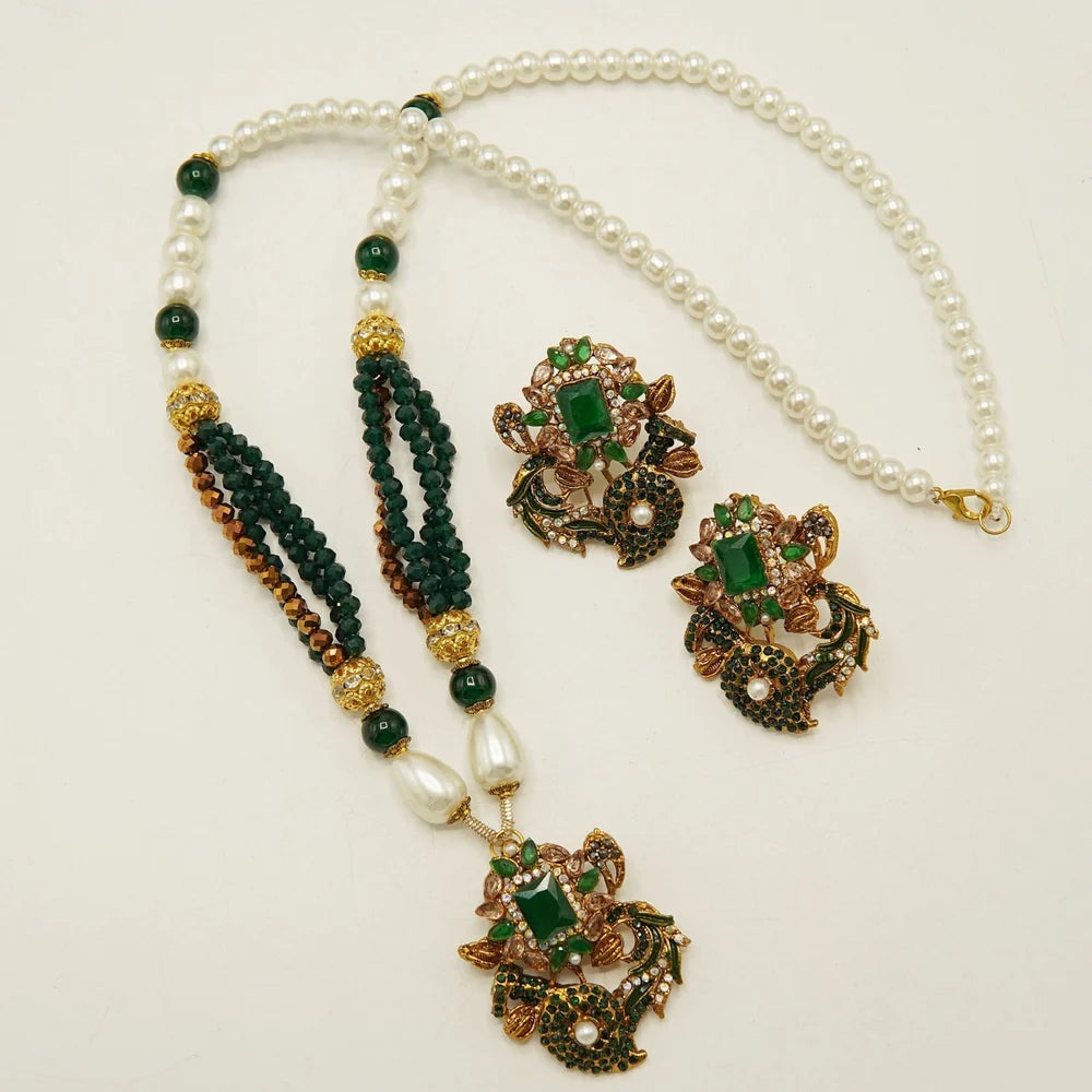 MOP turkish locket set with studs
