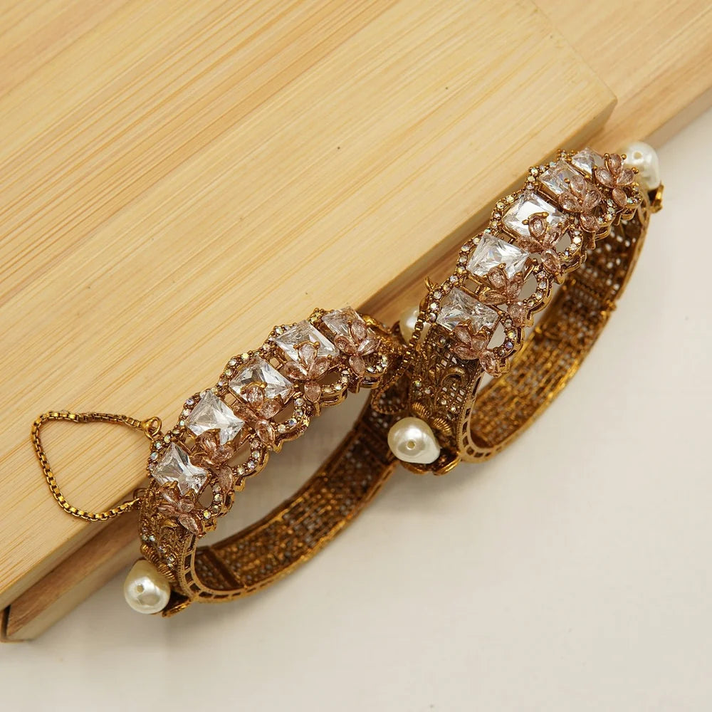 turkish zircon antique MOP bangles
