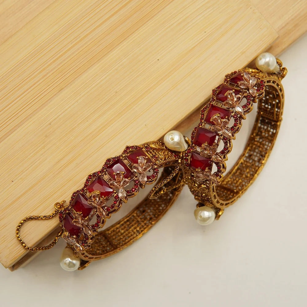 turkish zircon antique MOP bangles