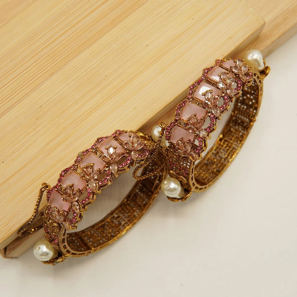 turkish zircon antique MOP bangles