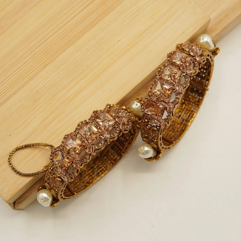 turkish zircon antique MOP bangles