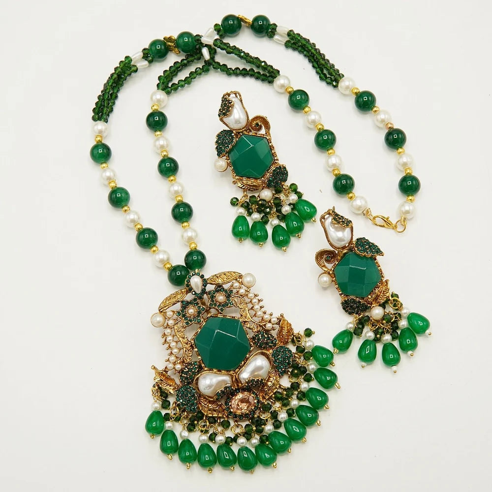 big stone royal MOP mala set