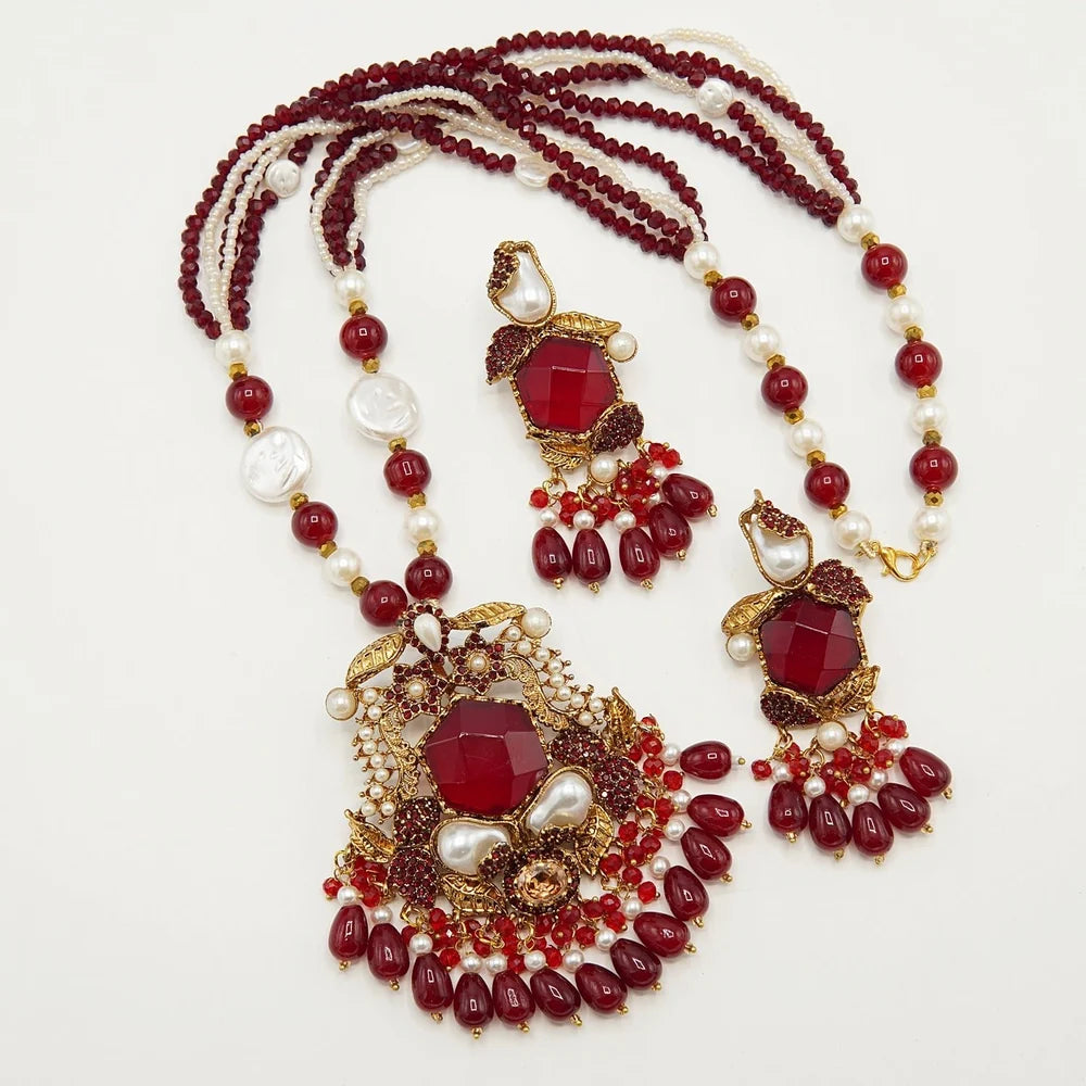 big stone royal MOP mala set