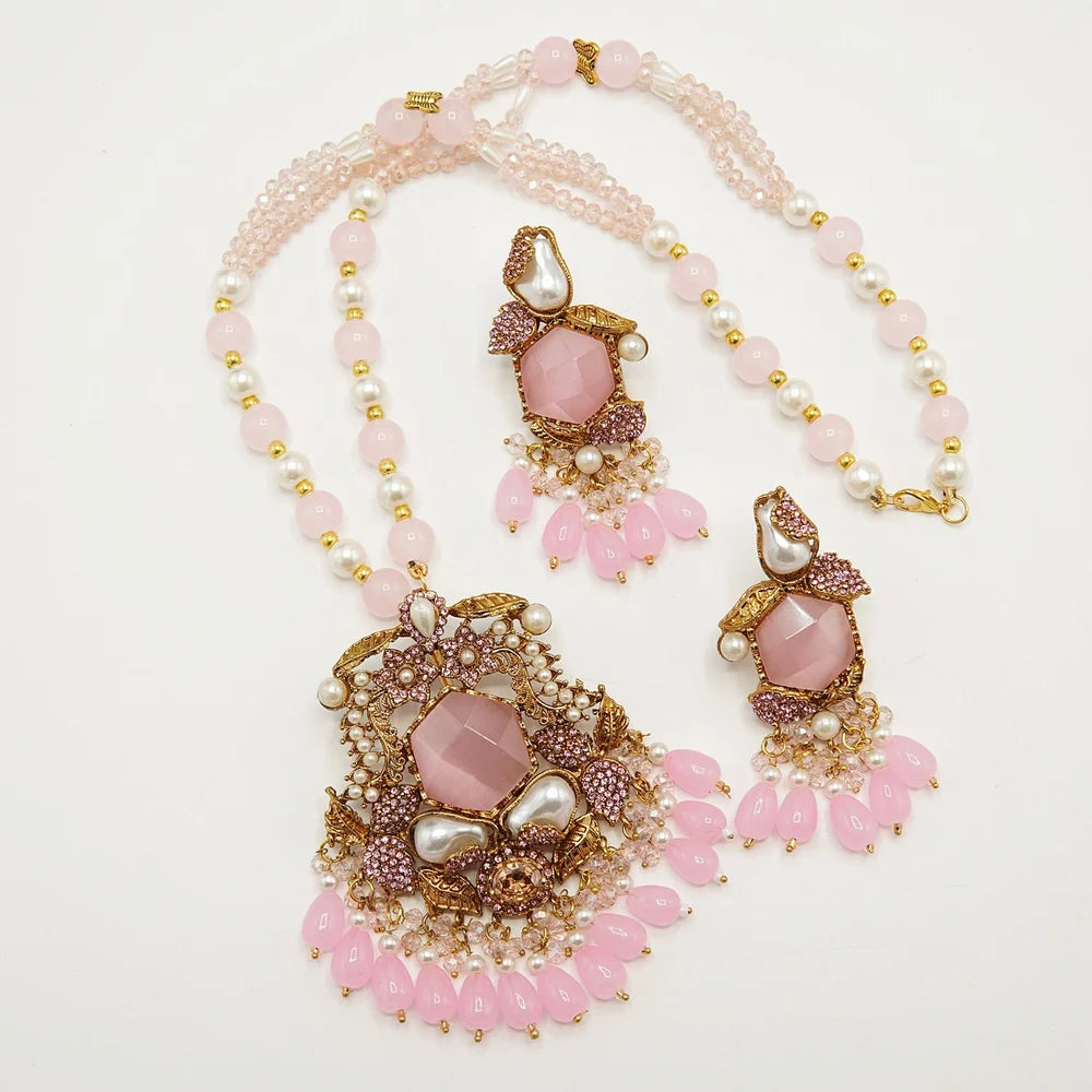 big stone royal MOP mala set