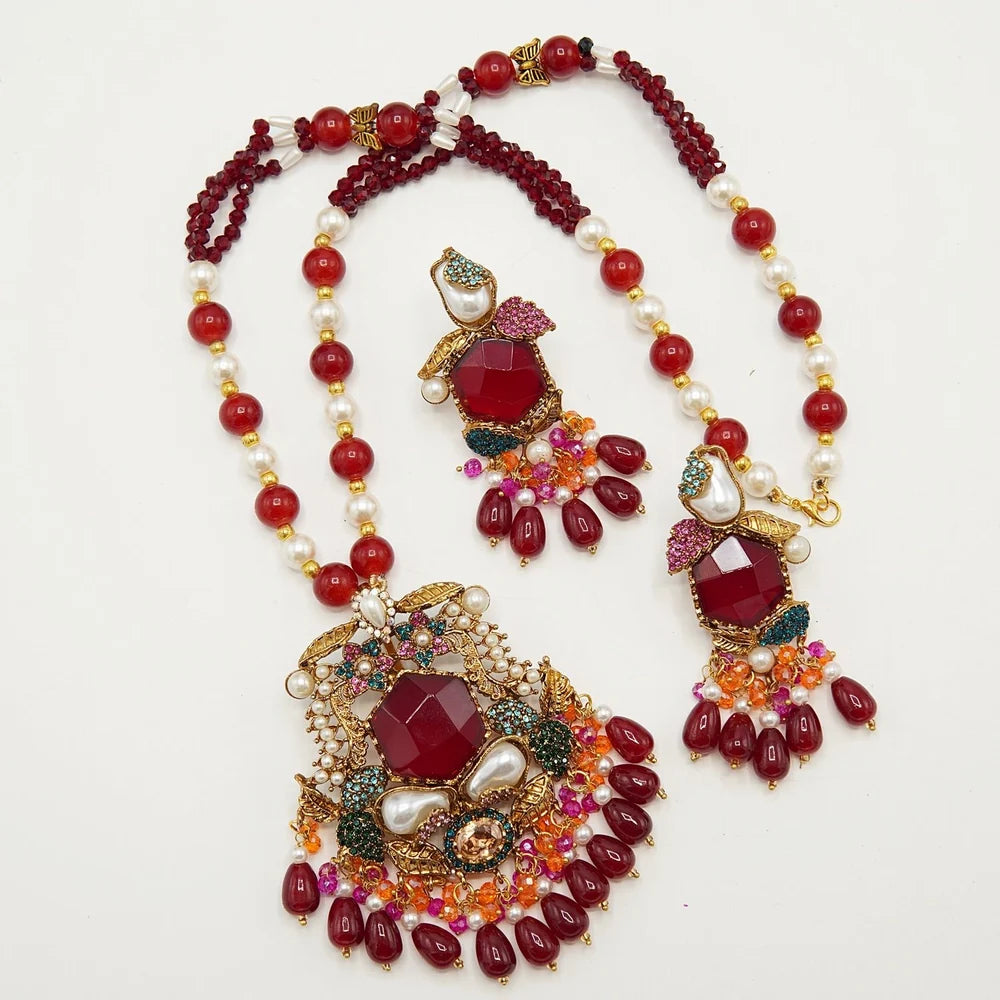big stone royal MOP mala set