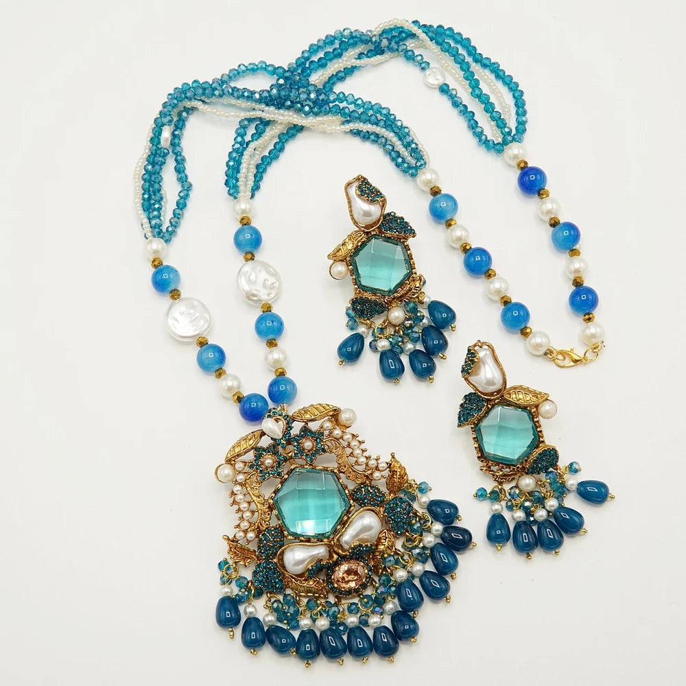 big stone royal MOP mala set