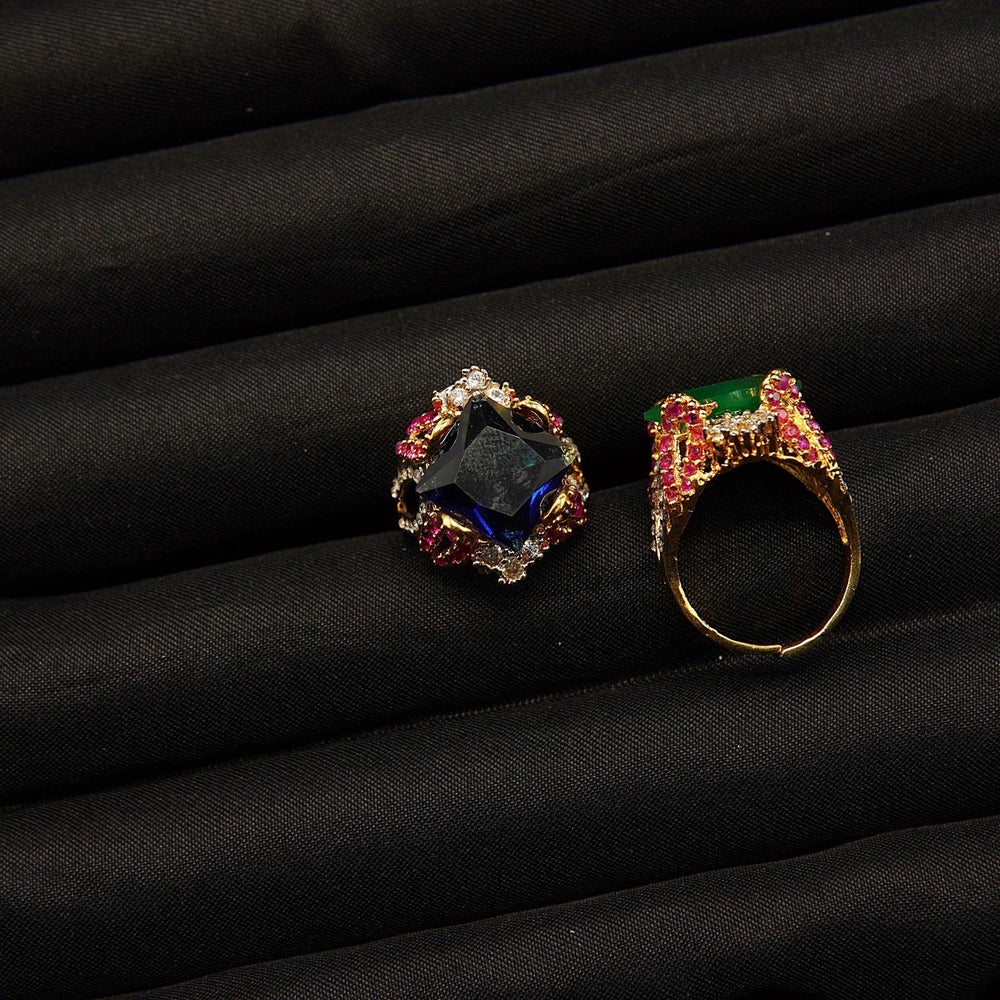multi hexagon adjustable ring