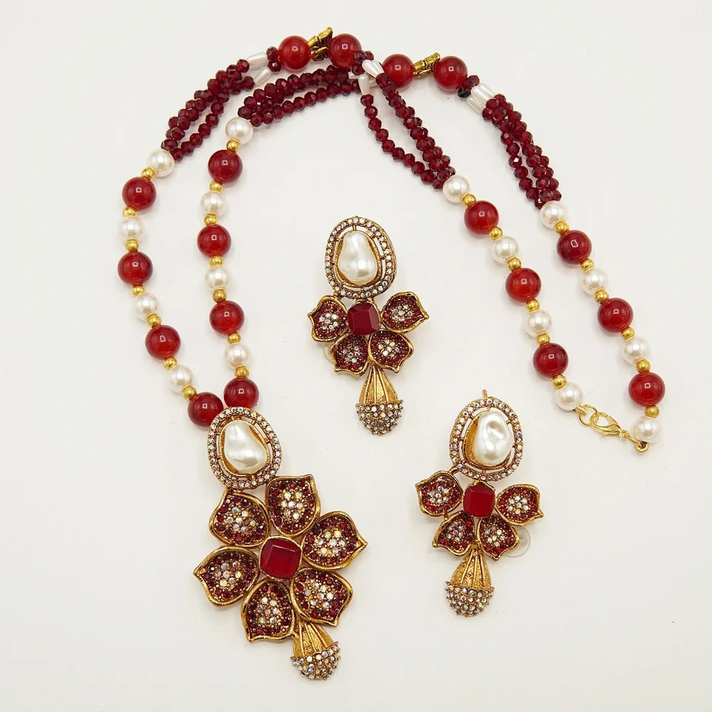 MOP doublet long mala set