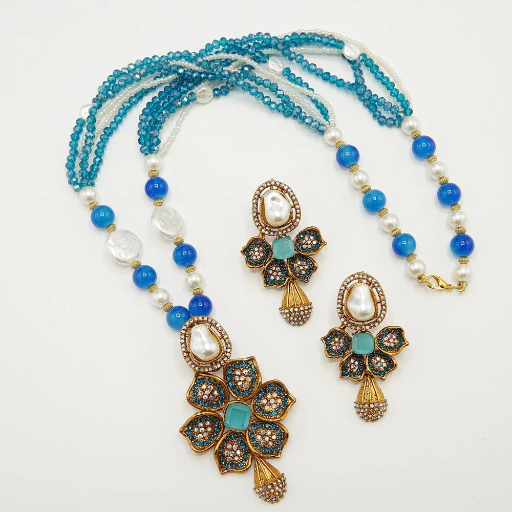 MOP doublet long mala set