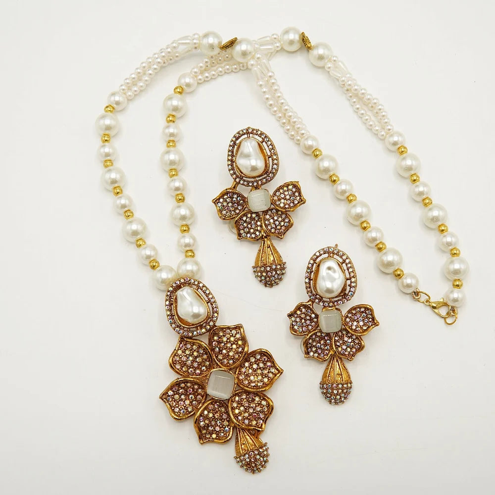 MOP doublet long mala set