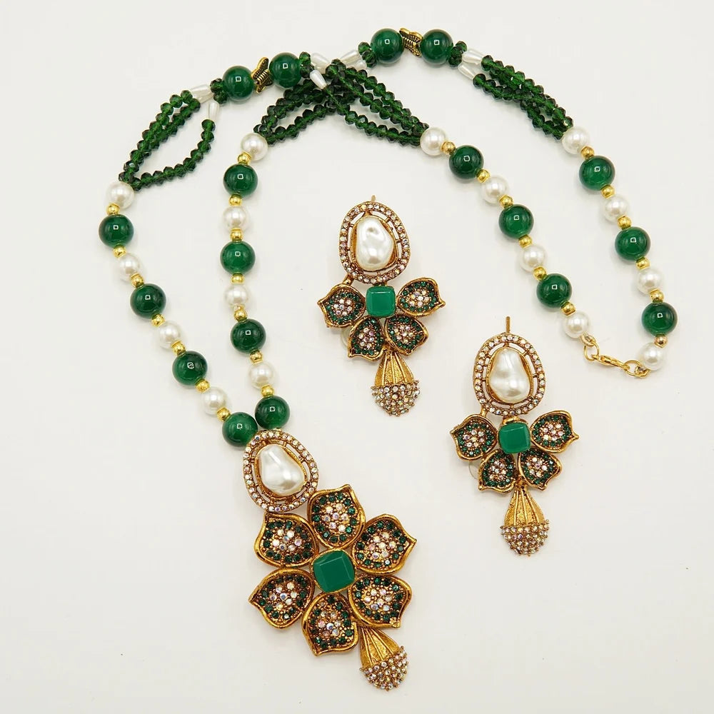 MOP doublet long mala set