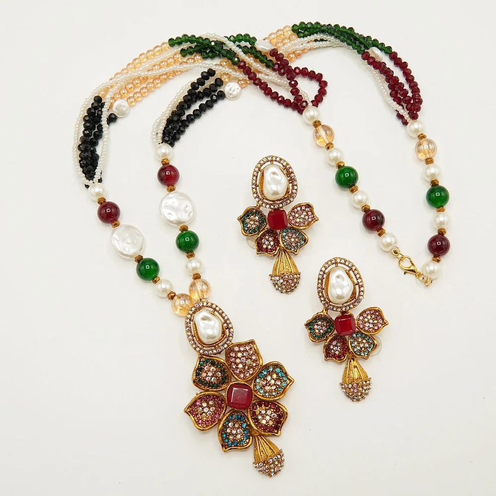MOP doublet long mala set