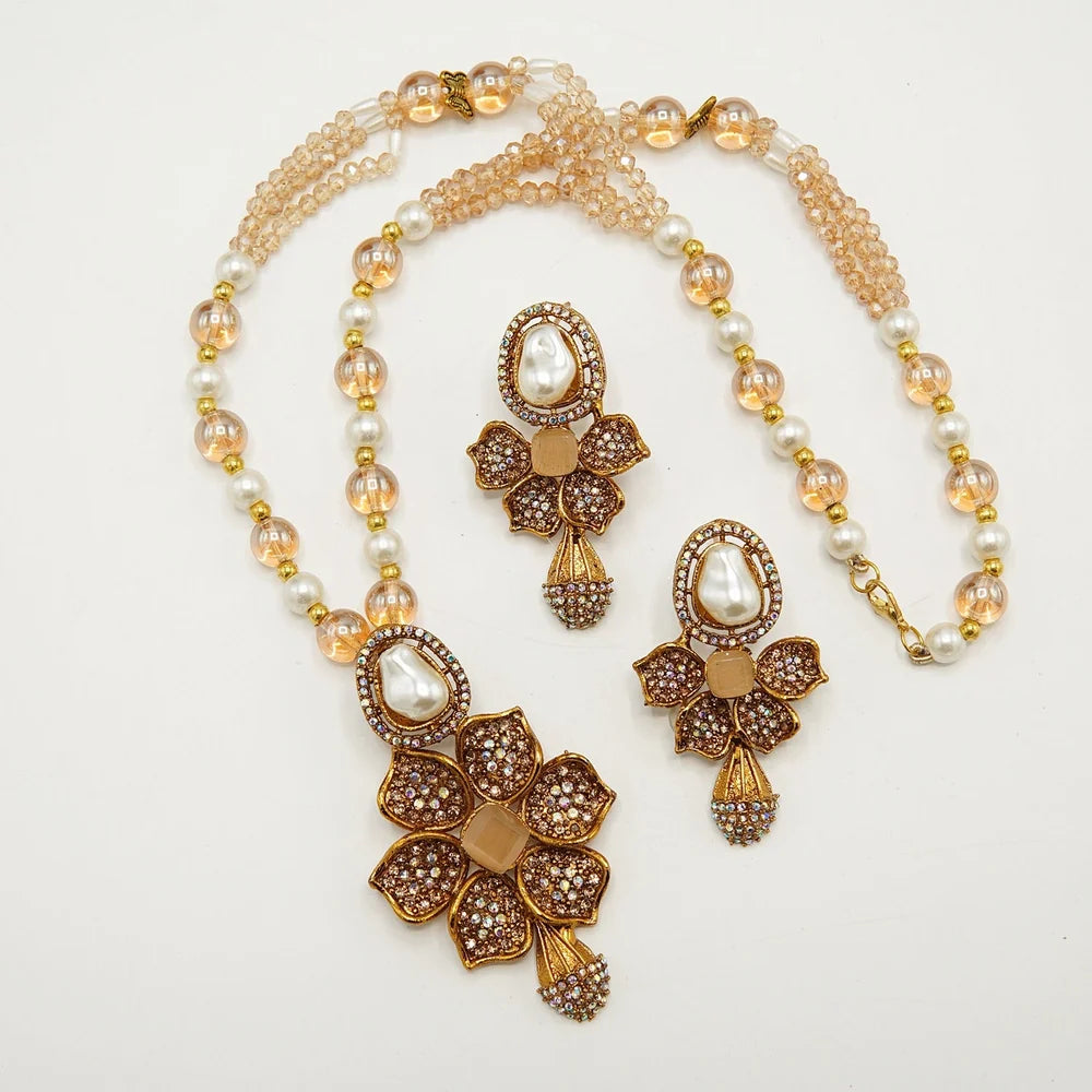 MOP doublet long mala set