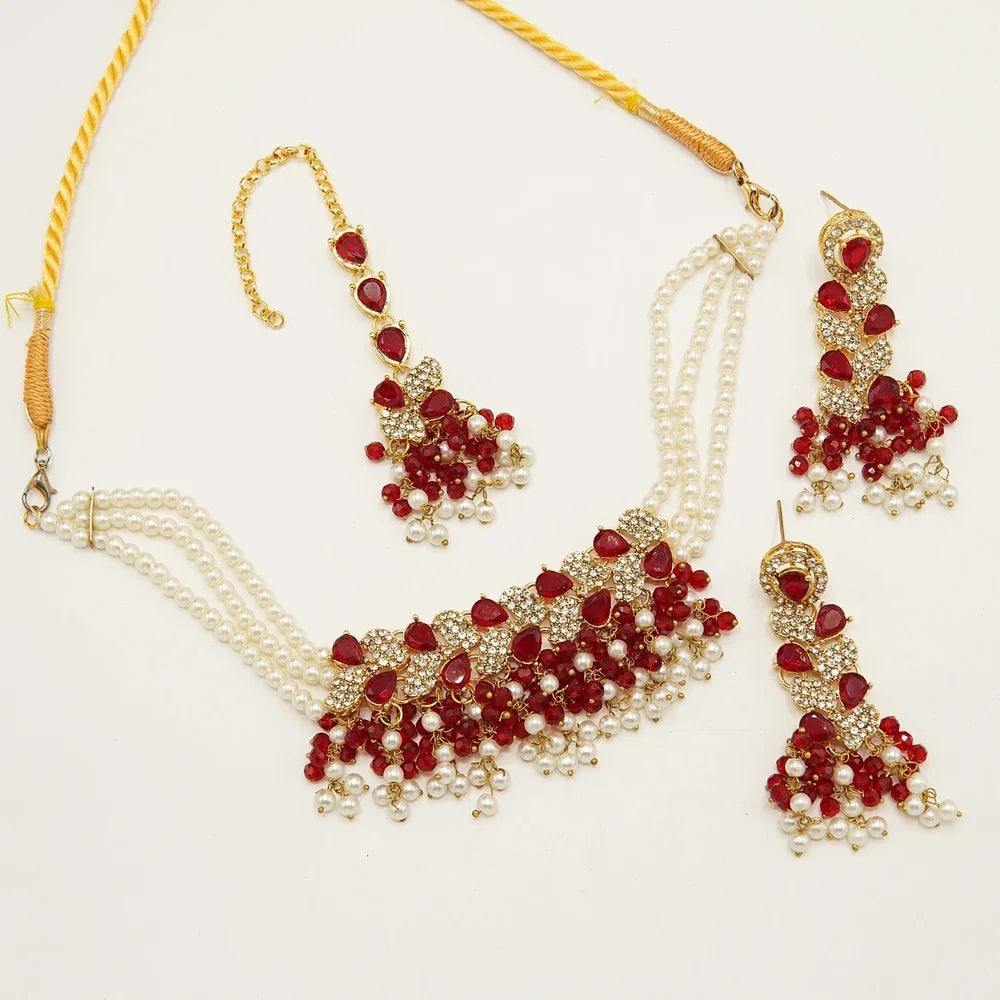 Sparkling Zircones Choker Set