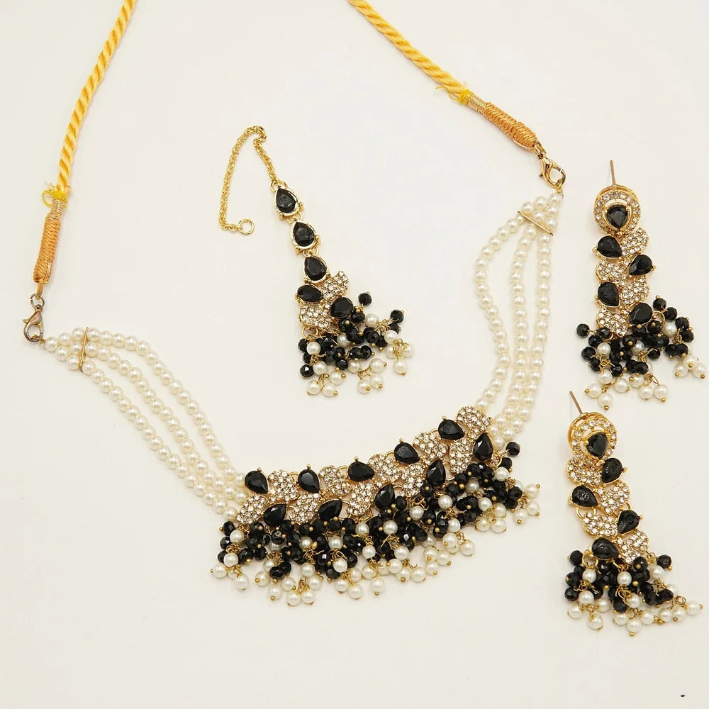 Sparkling Zircones Choker Set