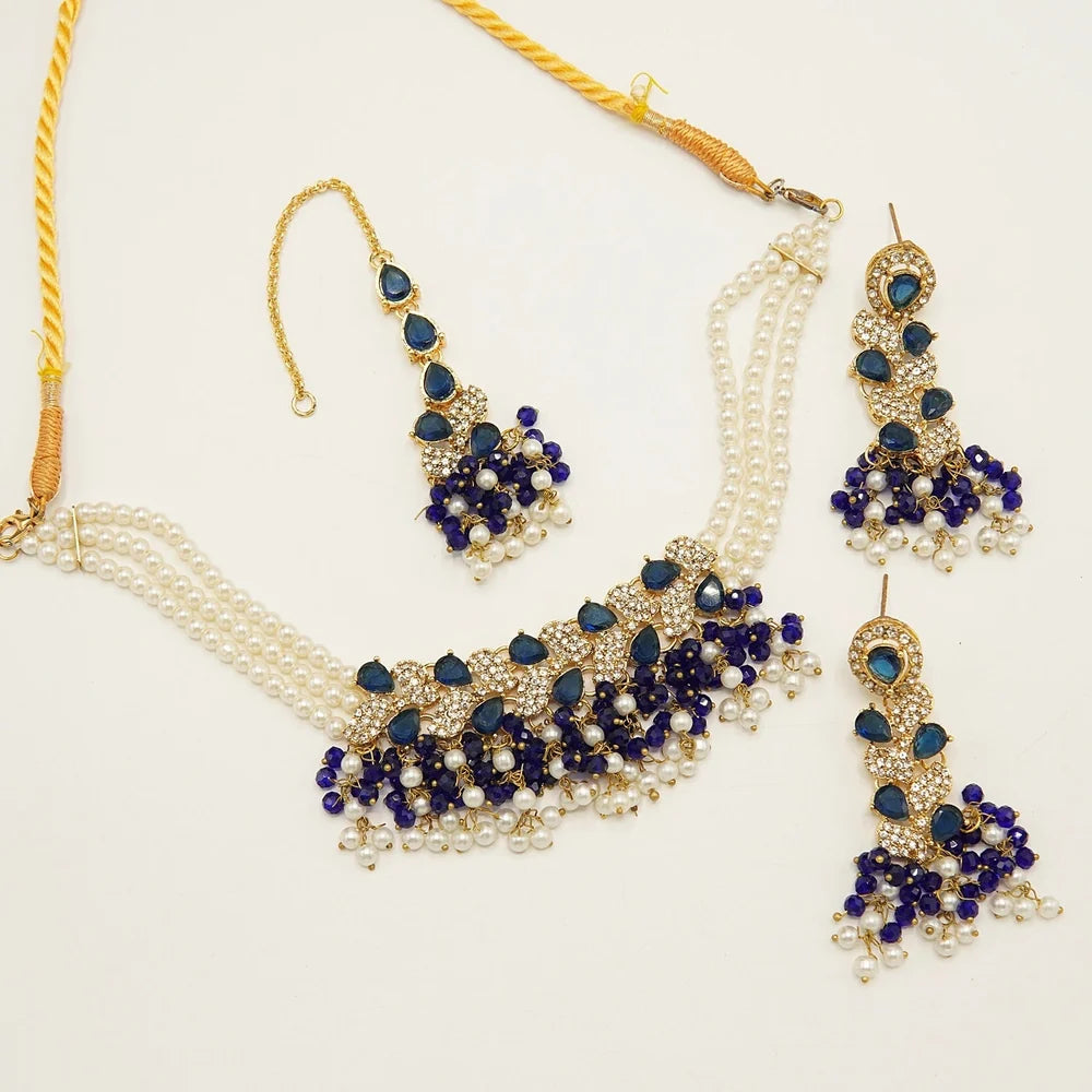 Sparkling Zircones Choker Set