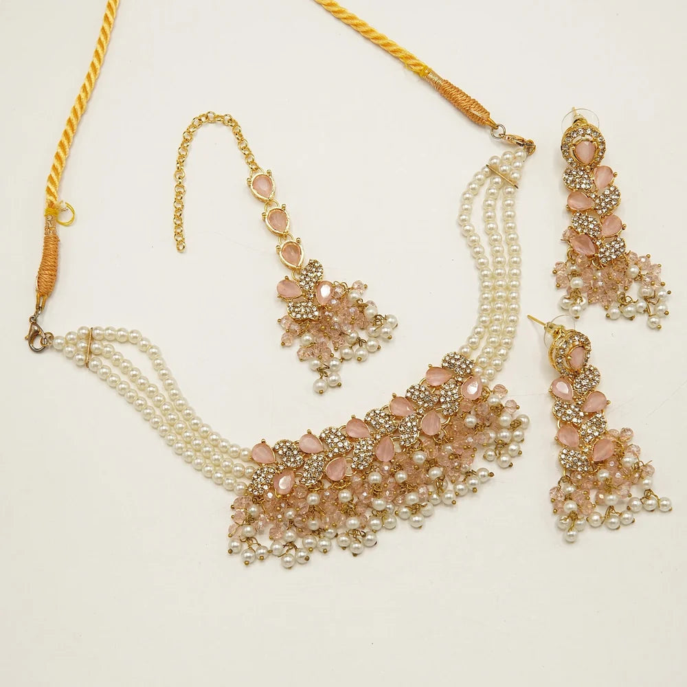 Sparkling Zircones Choker Set
