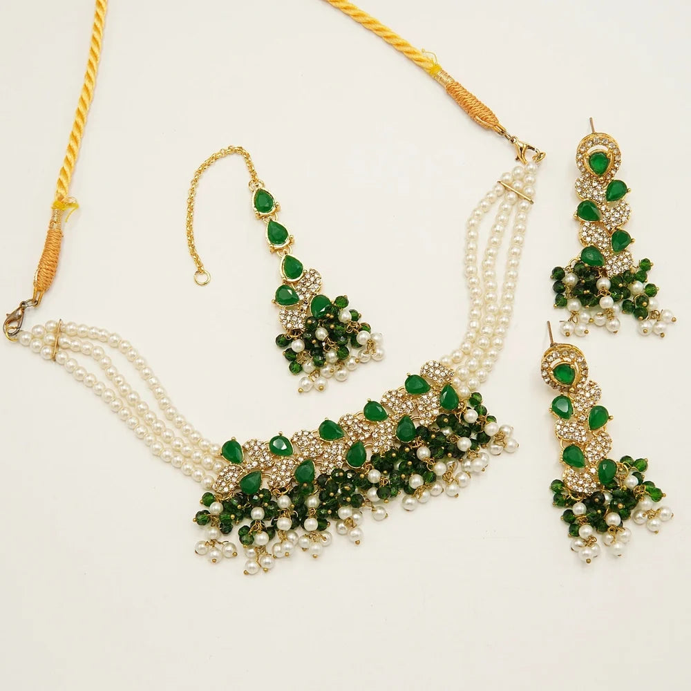 Sparkling Zircones Choker Set