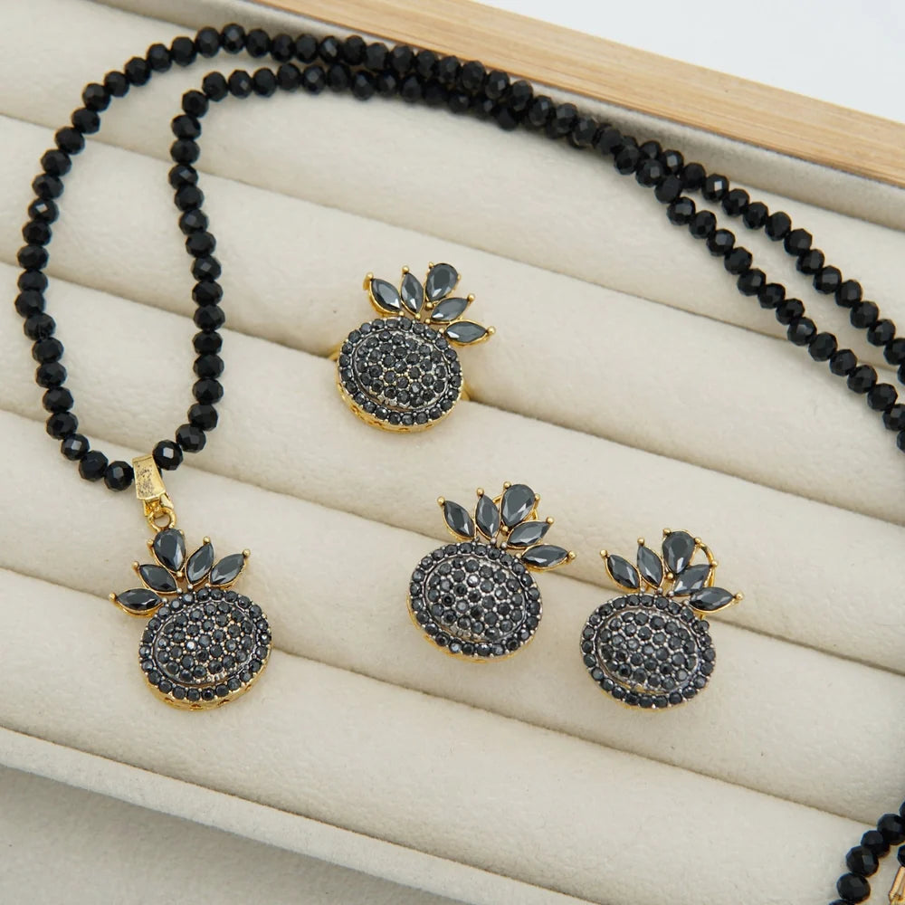 strawberry inspired AD locket set