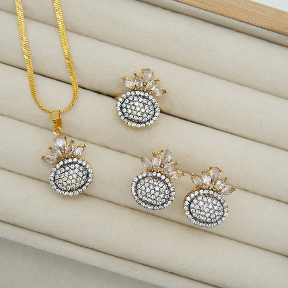 strawberry inspired AD locket set