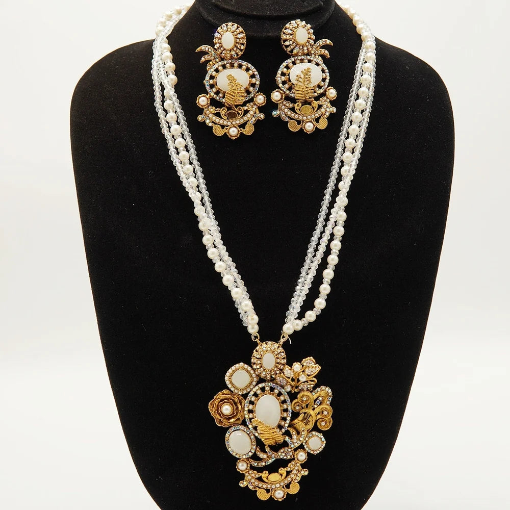 Haseen Turkish pendant long mala set