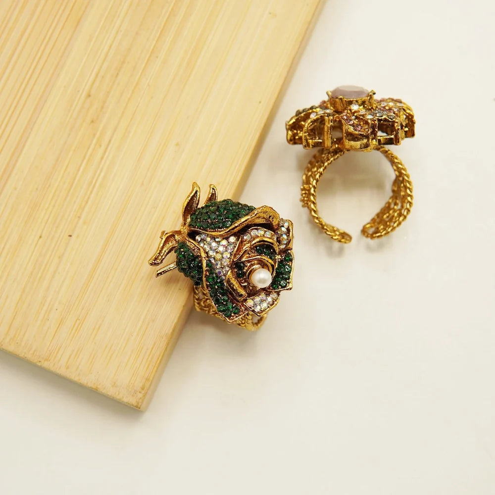 small rose Turkish ring