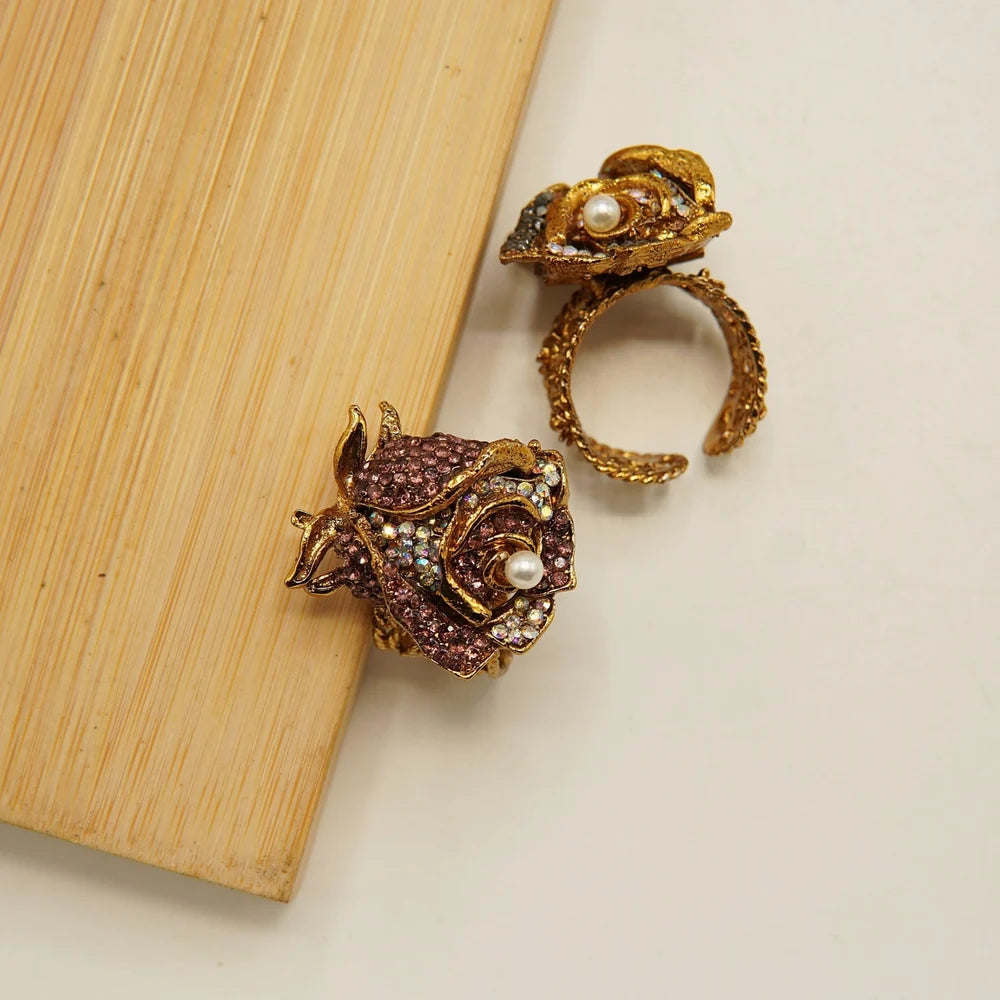 small rose Turkish ring