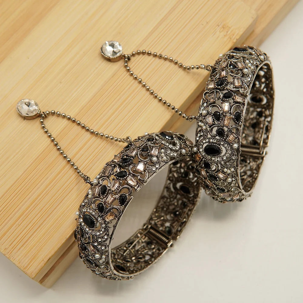 tapered victorian silver Kangans
